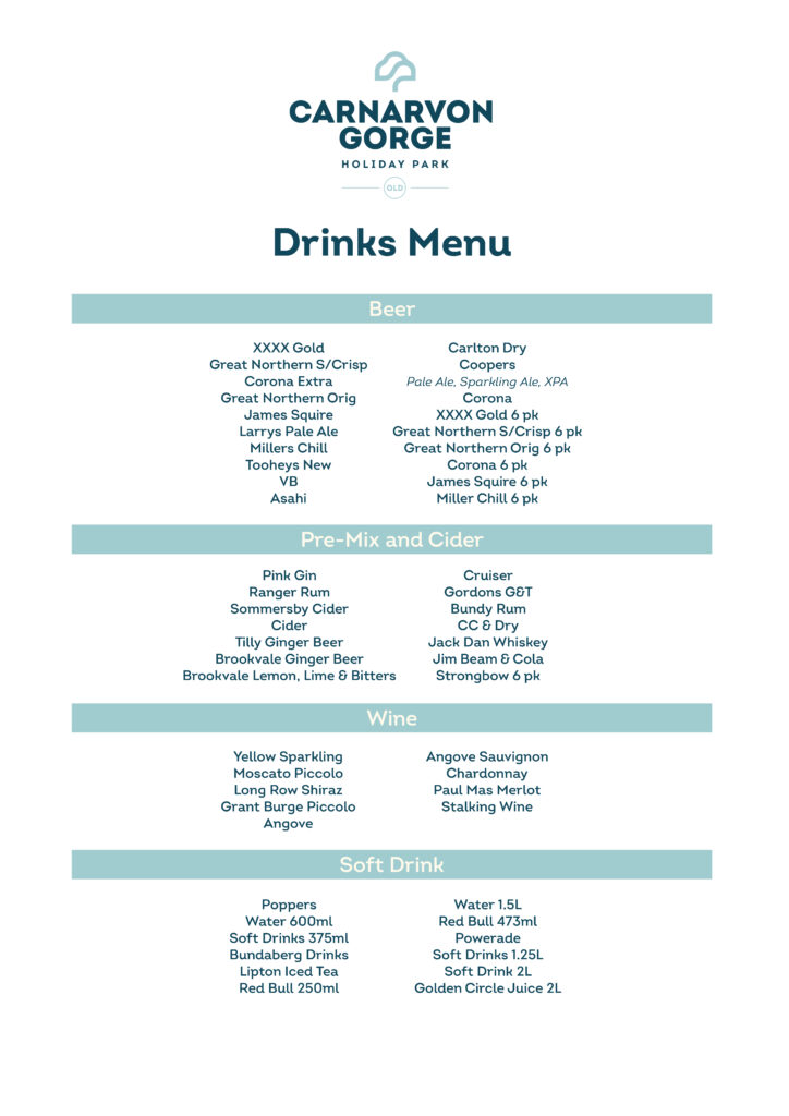 CR Drinks Menu 27.08.25
